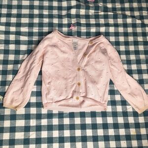 Pink Knit cotton cardigan Size 24 months